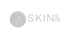 Logo von Skin & Soul Cosmetics mit einer grauen Scheibe, die eine Burg und den Schriftzug "WALDKIRCH" zeigt.
