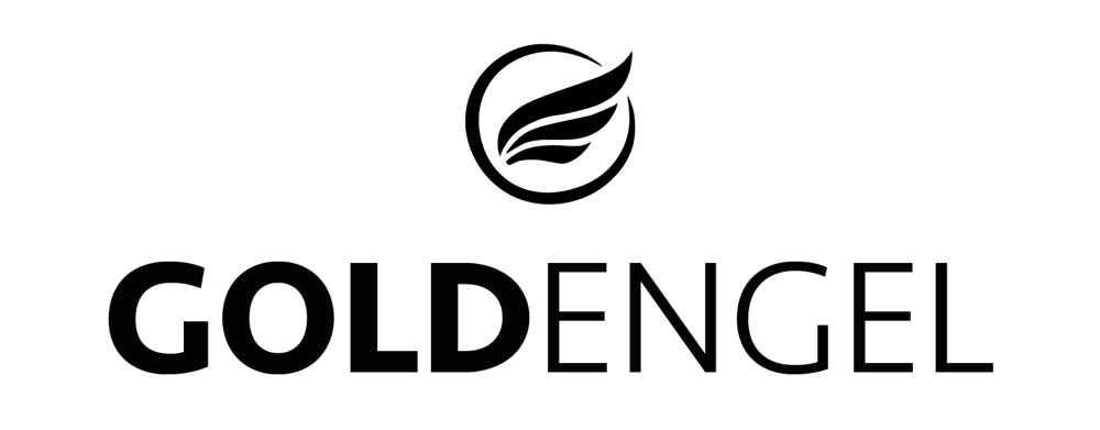 Logo Juwelier Goldengel Bild + Schrift in Schwarz