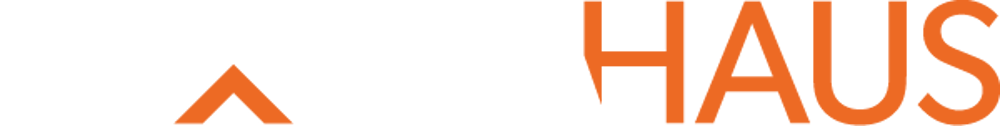 InoviaHaus Logo mit weißem Text "INOVIA" und orangefarbenem Text "HAUS", darunter "VERWALTUNG DIE ENTLASTET".