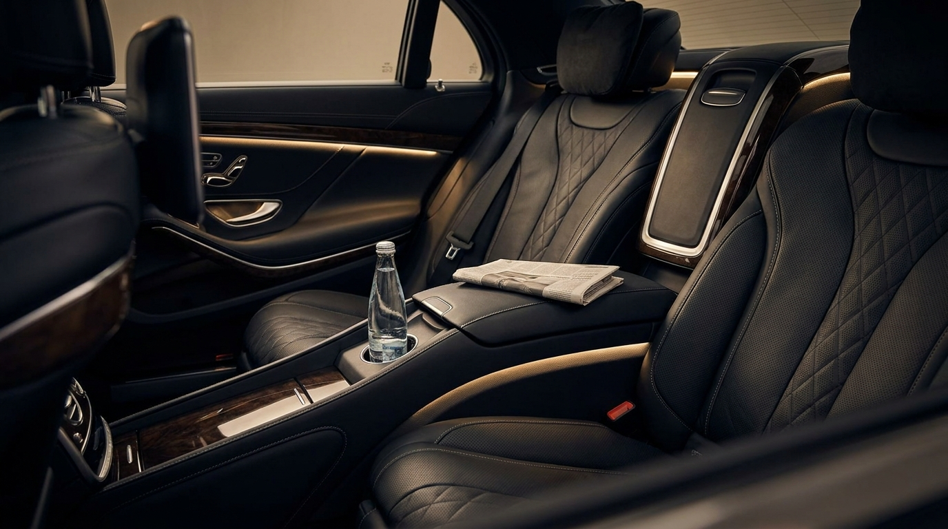 Lederinnenraum einer Mercedes S-Klasse