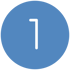 Die Zahl "1" in Weiß auf einem blauen Kreis.