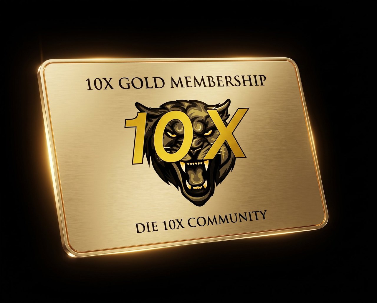 10X Gold Membership Karte