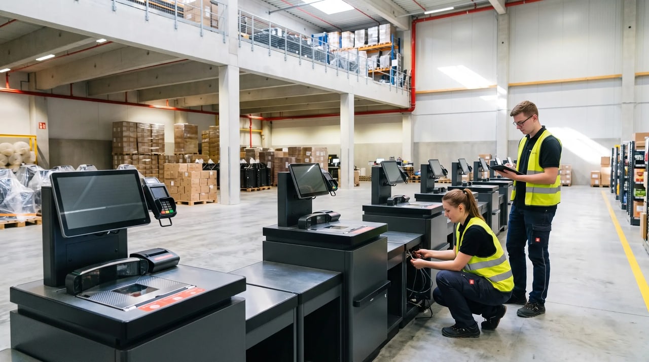 Konfigurationsplatz in der Produktion Schönefeld