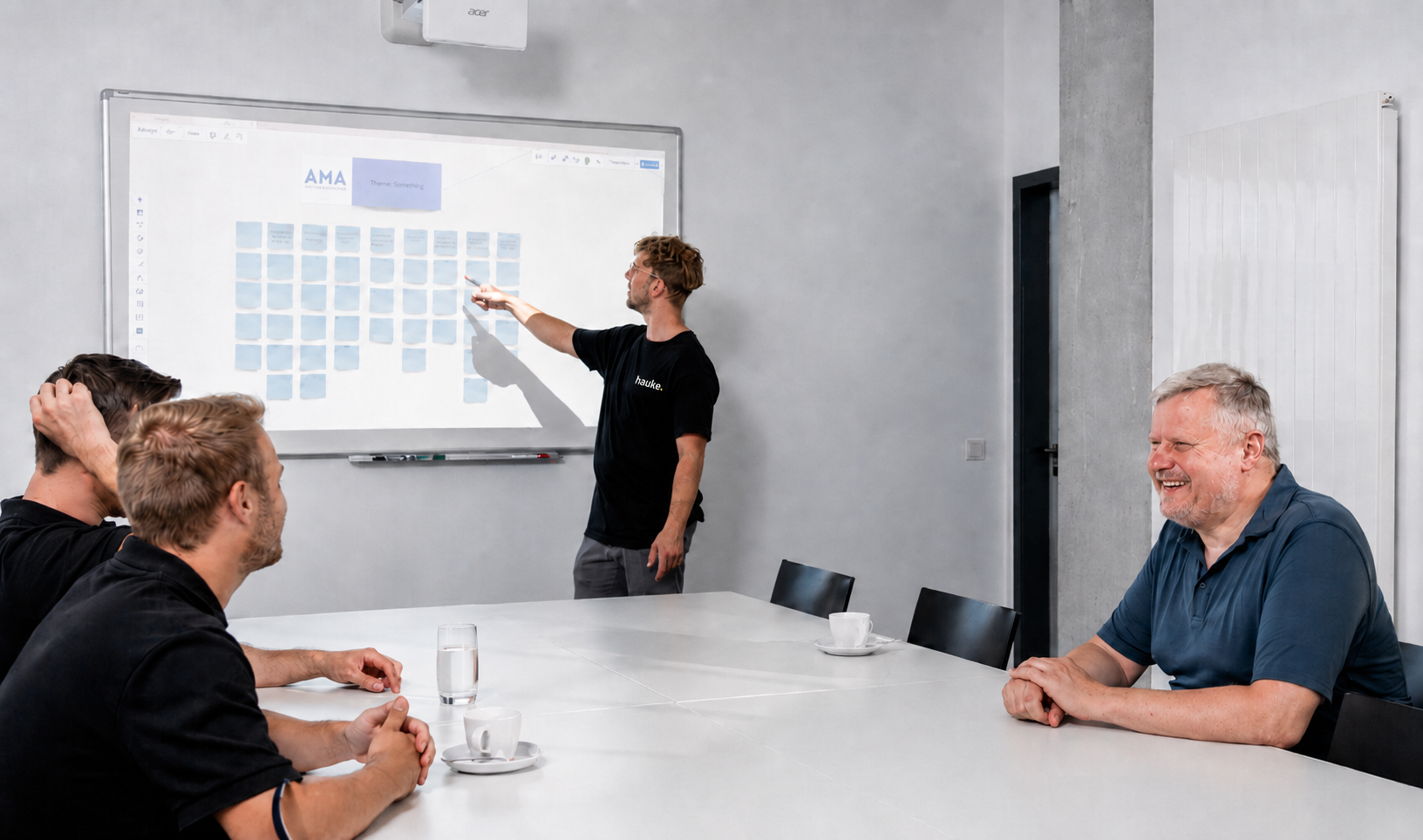 Hauke-Team bei der Content-Produktion mit der Kamera