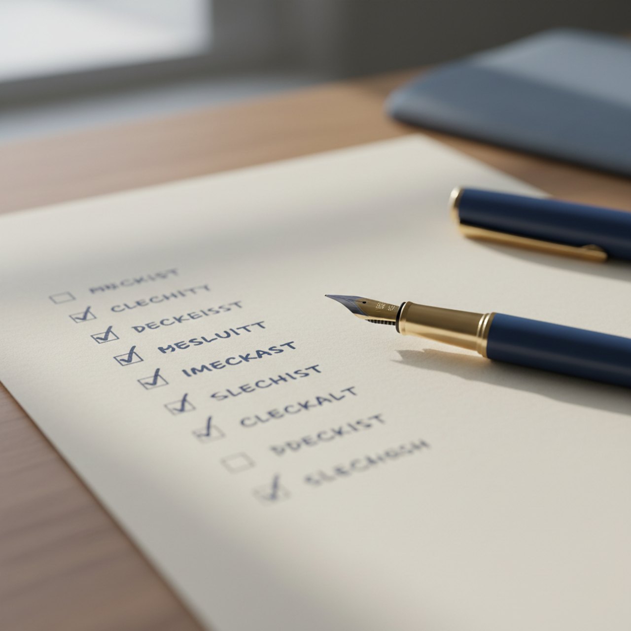 Checkliste mit ersten Schritten