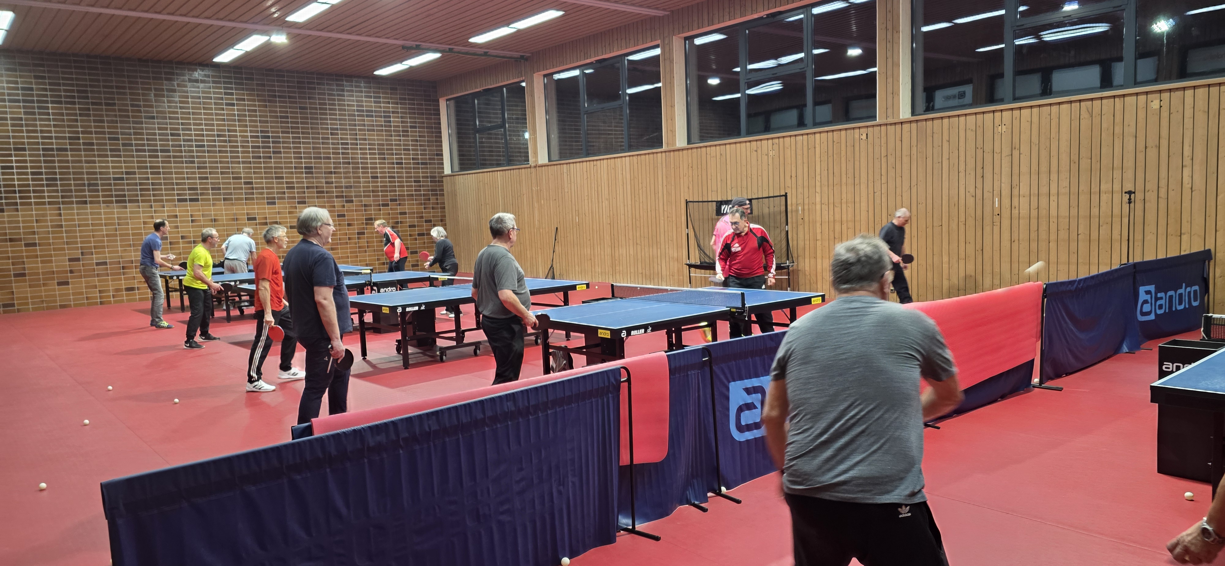 Tischtennis in der Halle