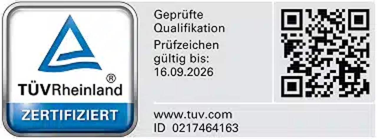 TÜV zertifizierte Beratung