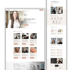 Startseite einer Friseur-Website mit Bildern von Mitarbeitern, Dienstleistungen und Kontaktinformationen.