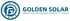 Logo von Golden Solar mit dem Slogan "MAKE SOLAR ENERGY MORE EFFICIENT".