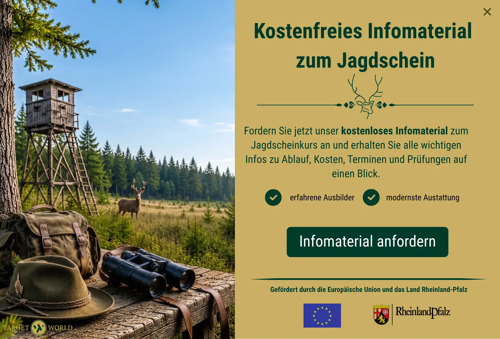 Kostenfreies Infomaterial zum Jagdschein
