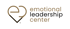 Goldenes Logo vom emotional center mit einem stilisierten Herz auf schwarzem Hintergrund.