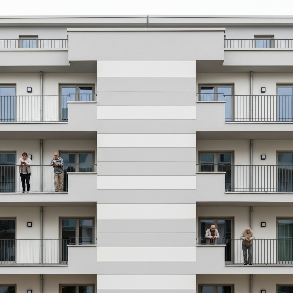 Fassade nach der Dämmung mit WDVS in Berlin
