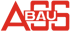 Rotes Logo mit "ASS" in Großbuchstaben und "BAU" kleiner darin.