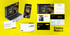 Corporate Design der Elektro Mois GmbH auf Laptop, Smartphone, Visitenkarten und Website-Elementen vor gelbem Hintergrund.