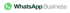 WhatsApp Business Logo mit Sprechblase und Telefonhörer-Symbol.