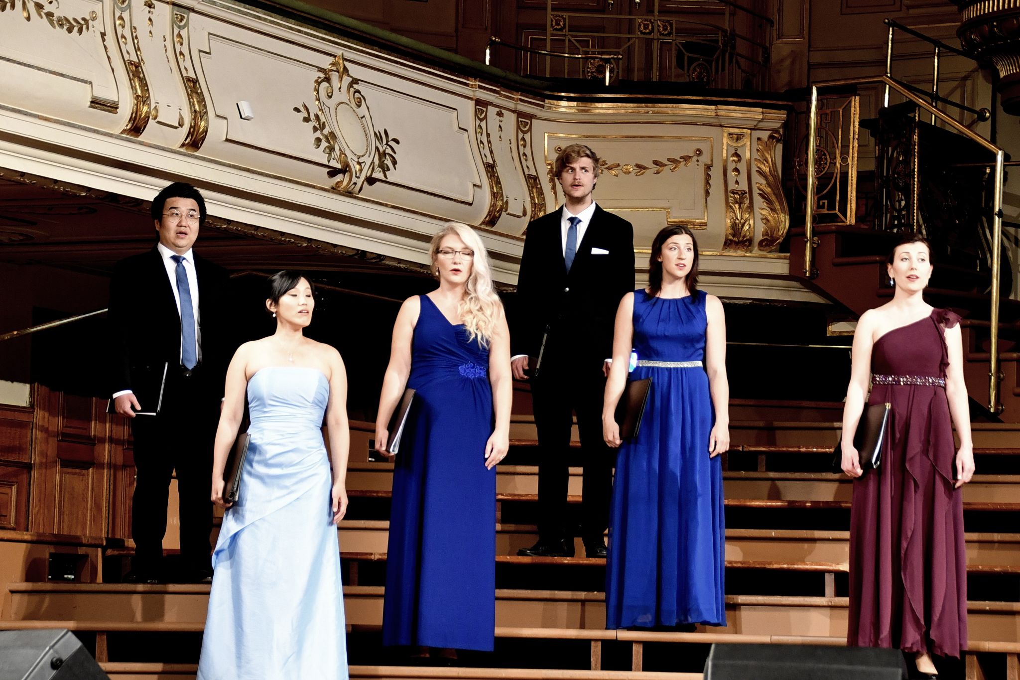 Ensemble singing at a Hello World concert on festival day two, Voices of Spirit 2021, Graz