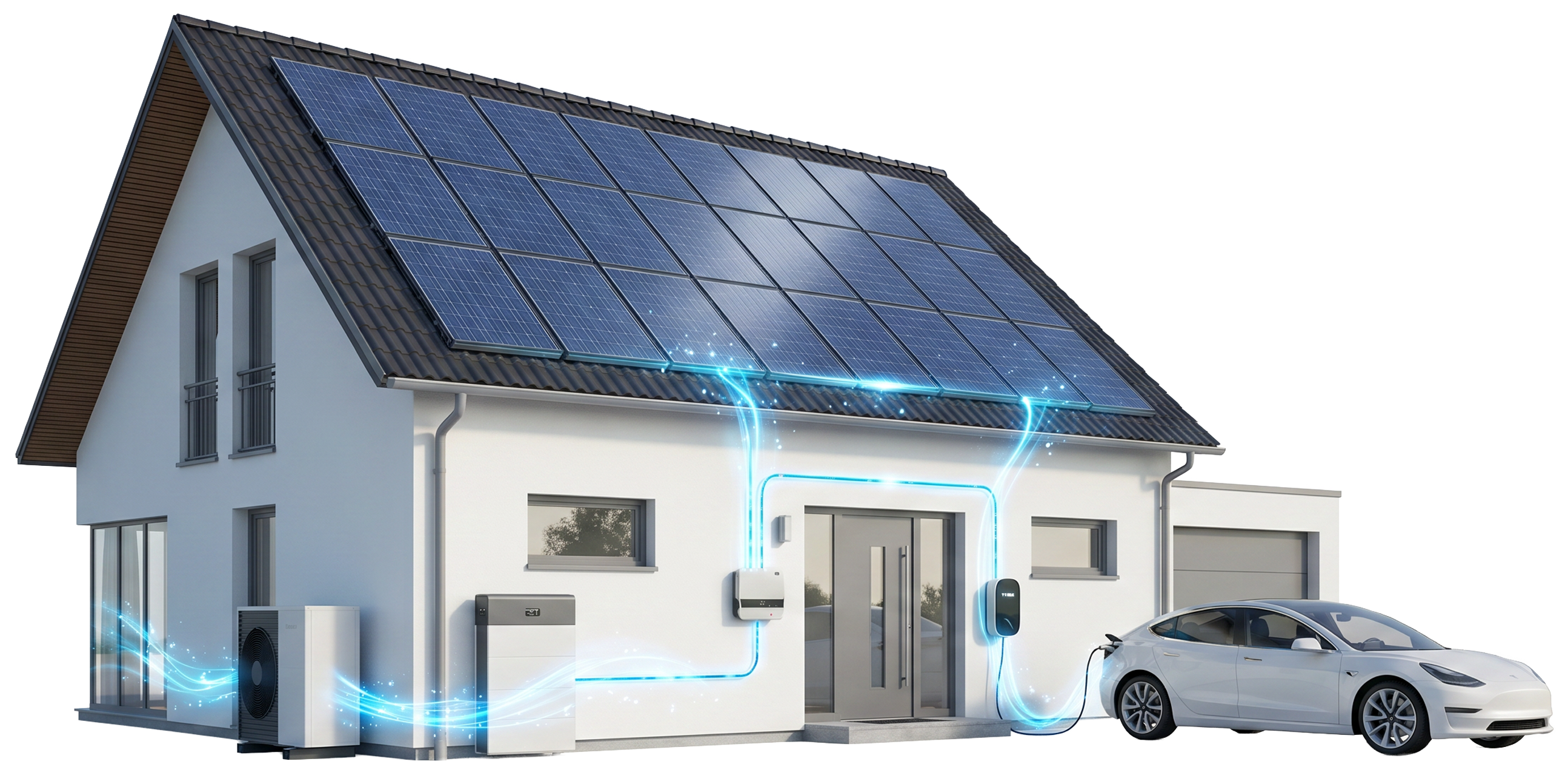 Elkler Energiekonzept Hausillustration