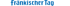 Blauer Schriftzug Fränkischer Tag 