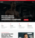 EliteFit Homepage mit muskulösem Mann im Fitnessstudio und den Überschriften "EIN EXKLUSIVES PROGRAMM FÜR ANGEHENDE CHAMPIONS" und "SIE TRAINIEREN HIER NICHT NUR".