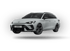 Weißer Cupra Leon Sportstourer Kombi, schräg von vorne rechts auf schwarzem Hintergrund.