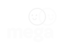 Logo von Mega: weißes Textlogo mit zwei sich überlappenden, lächelnden Gesichtern auf grünem Hintergrund.