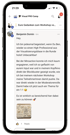 Screenshot eines Community-Beitrags im Visual PRO Camp
