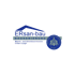 Logo von ERsan-bau Bausanierung, Maurer- und Betonbauermeister Orhan Eryigit, mit blauem Dachsymbol und Qualitätssiegel.
