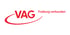Rotes Logo mit "VAG" und einem geschwungenen Bogen darunter; daneben "Freiburg verbunden".