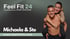 Michaela und Ste lächeln, sie reitet auf seinem Rücken; Feel Fit 24, Change Your Routine, www.feelfit24.com