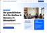 Homepage einer Cafe-Website mit Text "Ihr gemütlicher Ort für Kaffee & Genuss in Düsseldorf" und Kundenbewertung 4.9/5