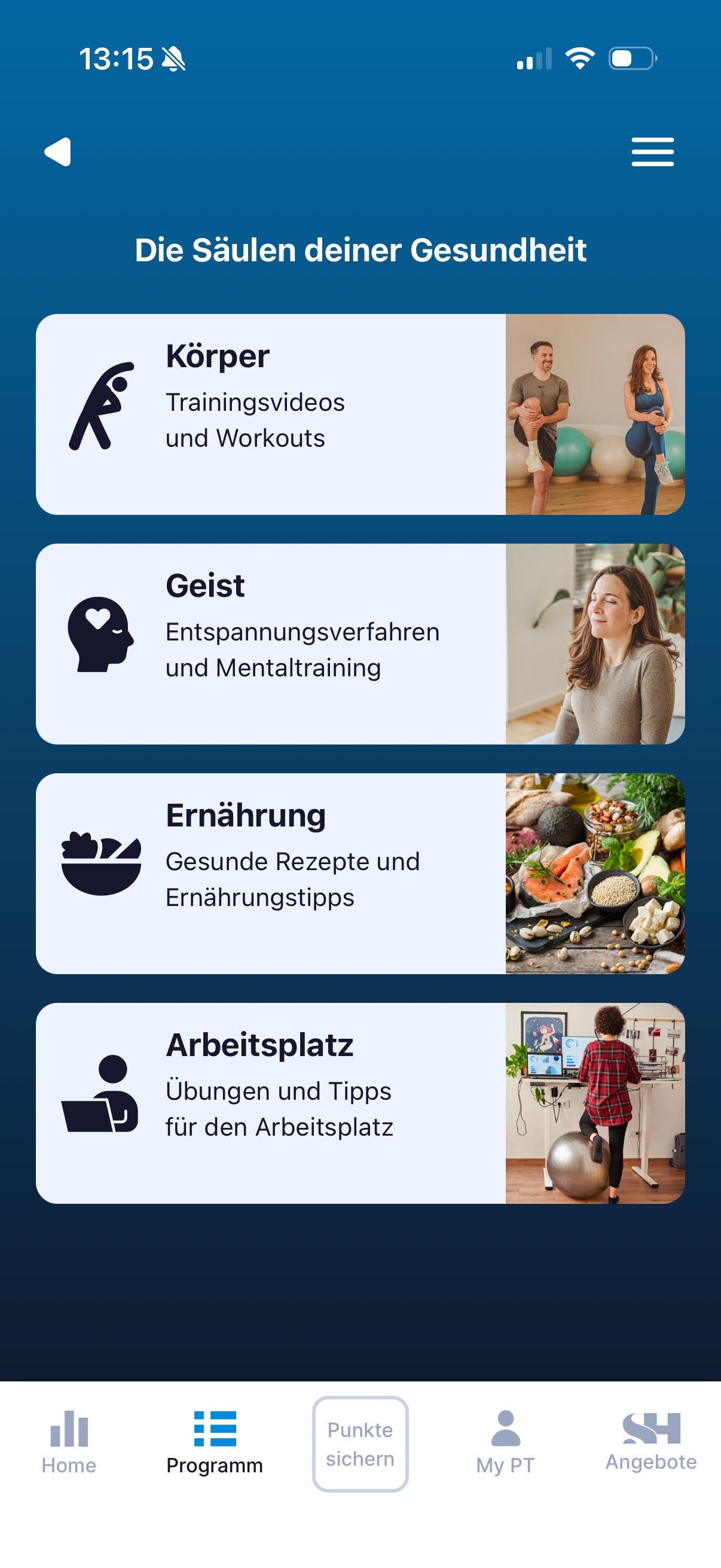 BeMyPT App in Aktion