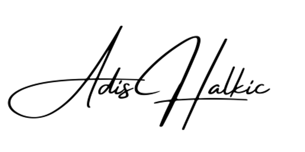 Unterschrift in schwarzer Schreibschrift.