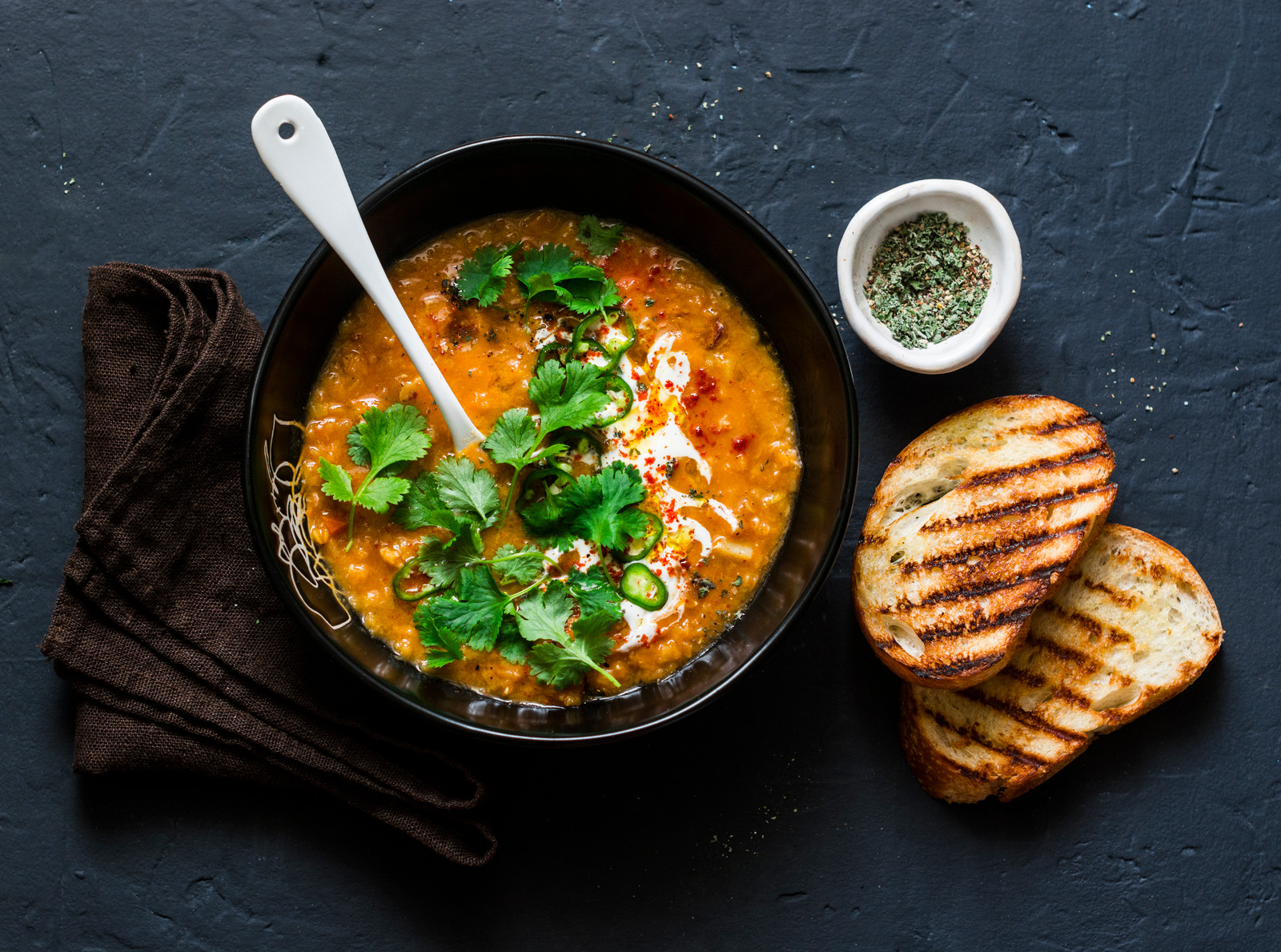 Frisch zubereitete Suppe