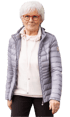 Waltraud Spreckelmeyer mit kurzen, weißen Haaren und roter Brille trägt eine hellgraue Steppjacke über einem hellrosa Pullover.
