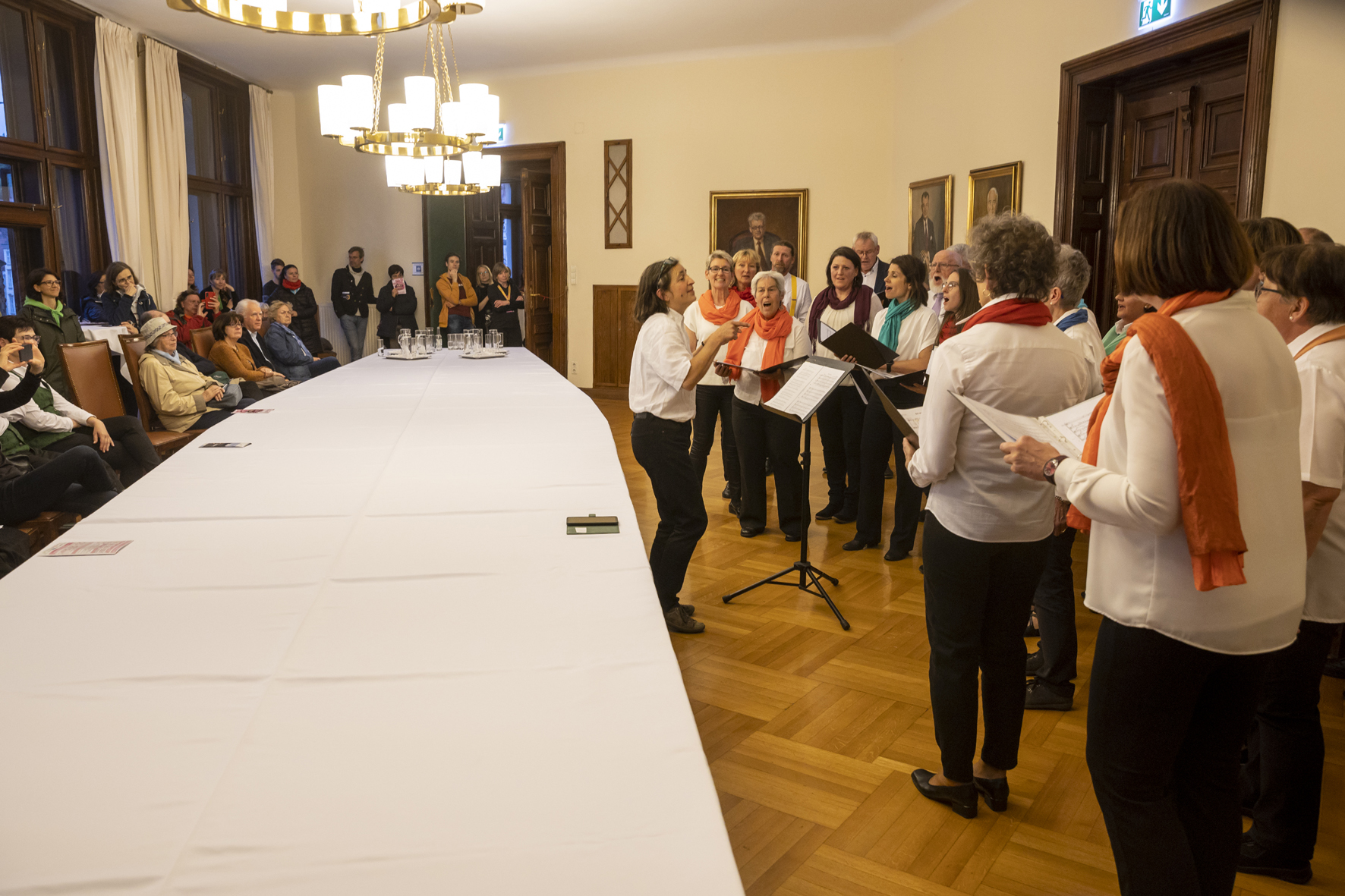 Chorgemeinschaft Stainz singing at the Long Night of Choirs 2023 in Graz