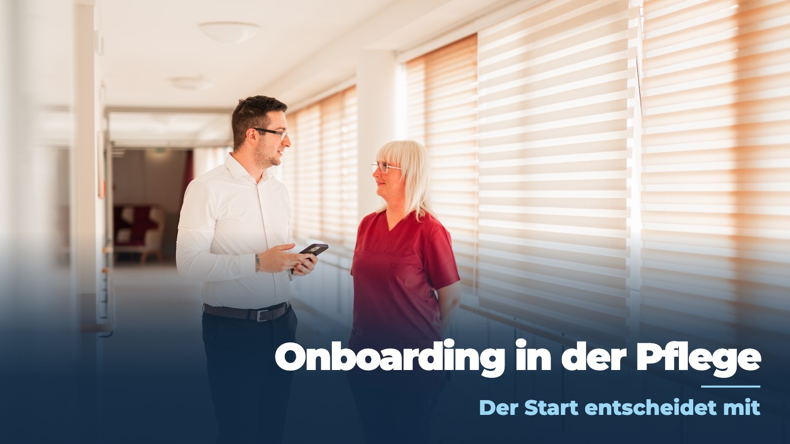 Onboarding in der Pflege: Titelbild mit Christian Wolfram