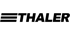 THALER-Logo mit drei horizontalen Linien links vom Text.