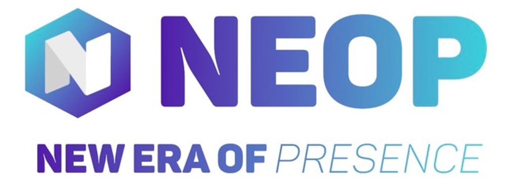 Logo von Das Lab Presence & Performance mit einem Rundkolben-Symbol, das eine Sprechblase integriert.