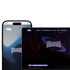 Spätschiicht-Saar-Logo auf Smartphone- und Laptop-Bildschirmen