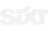Weißes Sixt-Logo mit stilisiertem X auf dunkelgrünem Hintergrund.