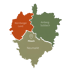 Einzugsgebiet Nürnberger Land, Amberg-Sulzbach und Neumarkt mit Standort Pilsach