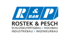 R&P Bau Logo: ROSTEK & PESCH, SCHLÜSSELFERTIGBAU / HOCHBAU, INDUSTRIEBAU / INGENIEURBAU