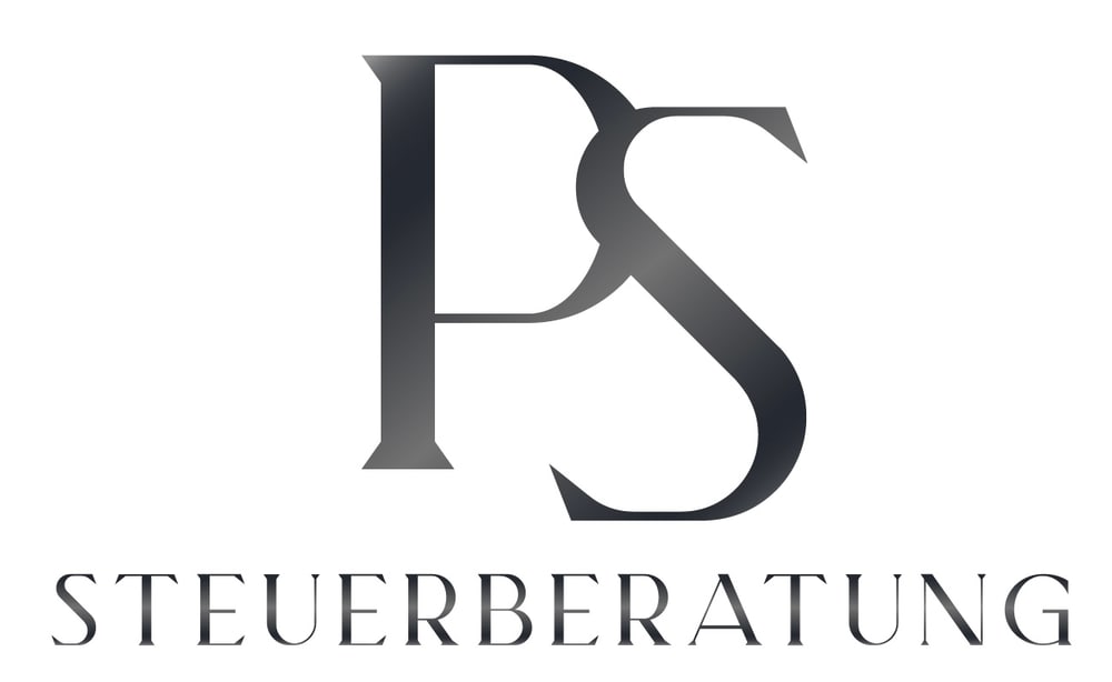 Logo mit den verschlungenen Buchstaben P und S über dem Wort "STEUERBERATUNG".