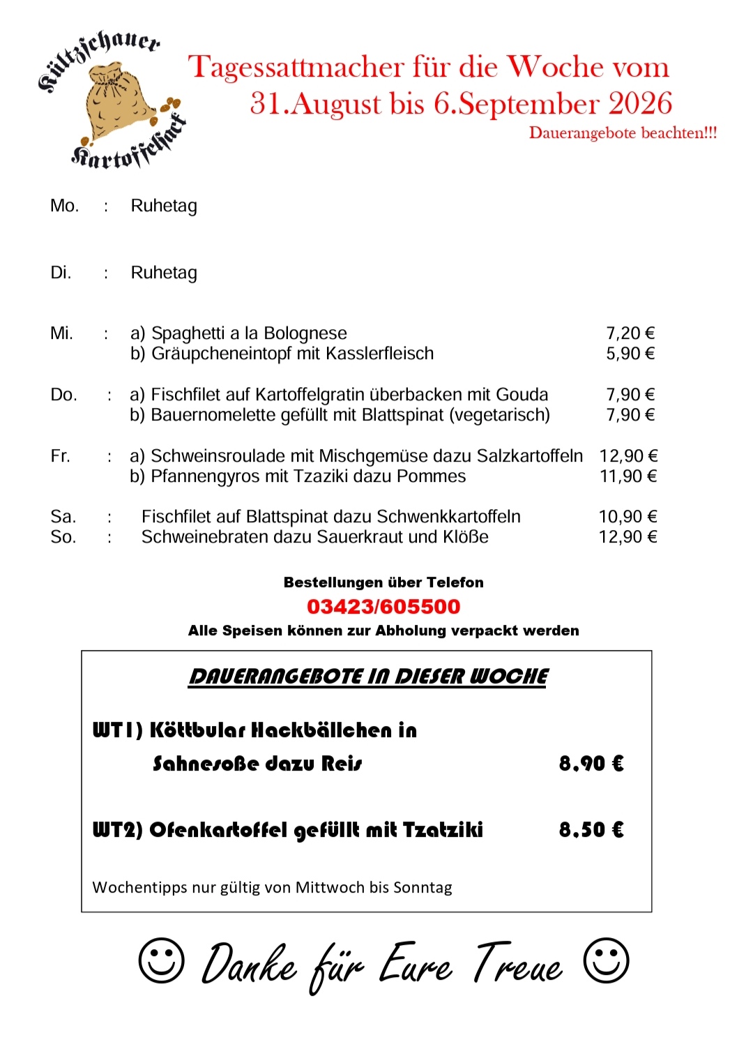 Aktueller Tagestipp