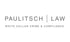 Logo von Paulitsch Law für Wirtschaftsstrafrecht und Compliance in grauer Schrift auf weißem Hintergrund.