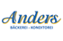 Logo mit dem Wort "Anders" in blau-gelber Schrift und darunter "BÄCKEREI – KONDITOREI" in blau.