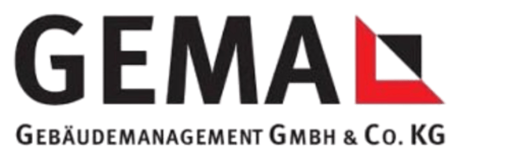 Logo von GEMAL Gebäudemanagement GmbH & Co. KG mit schwarzem Text und rotem L.