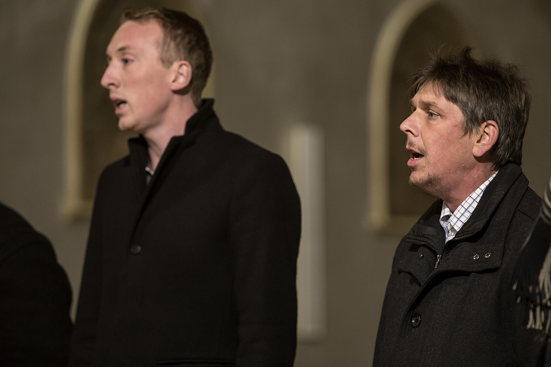 Vokalensemble Mittendrin singing at the open singing in the Stadtpfarrkirche, Voices of Spirit 2017, Graz