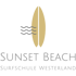 sunset beach surfschule westerland kundenprojekt logo timber classics