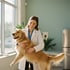 Tierärztin mit Hund